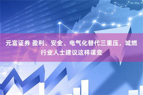 元富证券 盈利、安全、电气化替代三重压，城燃行业人士建议这样谋变