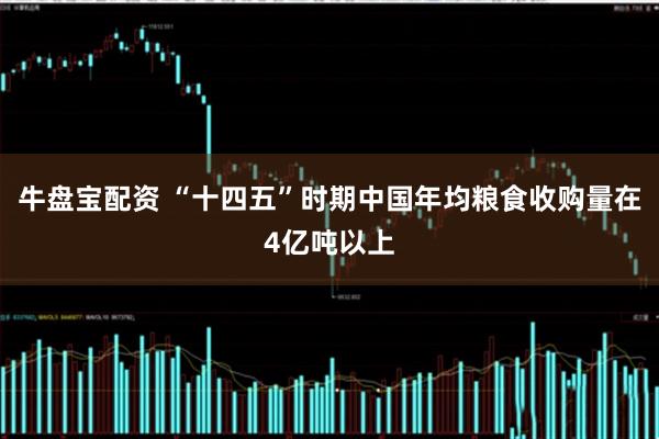 牛盘宝配资 “十四五”时期中国年均粮食收购量在4亿吨以上
